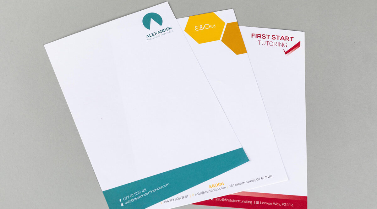 selection of letterheads